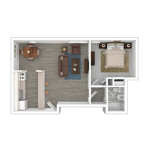 Floor plan 1B Main