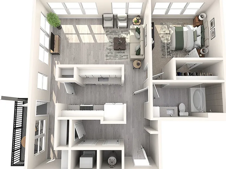 1 Bedroom, 1 Bath 1 Bedroom, 1 Bath