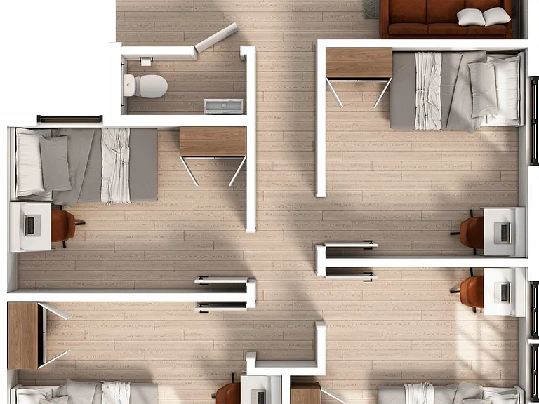 4 Bedroom | 1.5 Bathroom Apartment 4 Bedroom | 1.5 Bathroom Apartment