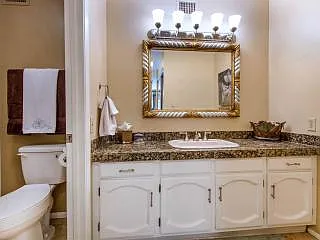 Separate shower and WC in Master