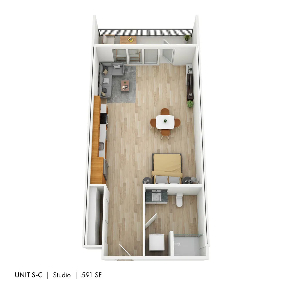 Floor plan Studio C