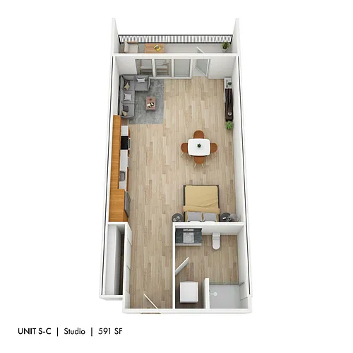 Floor plan Studio C