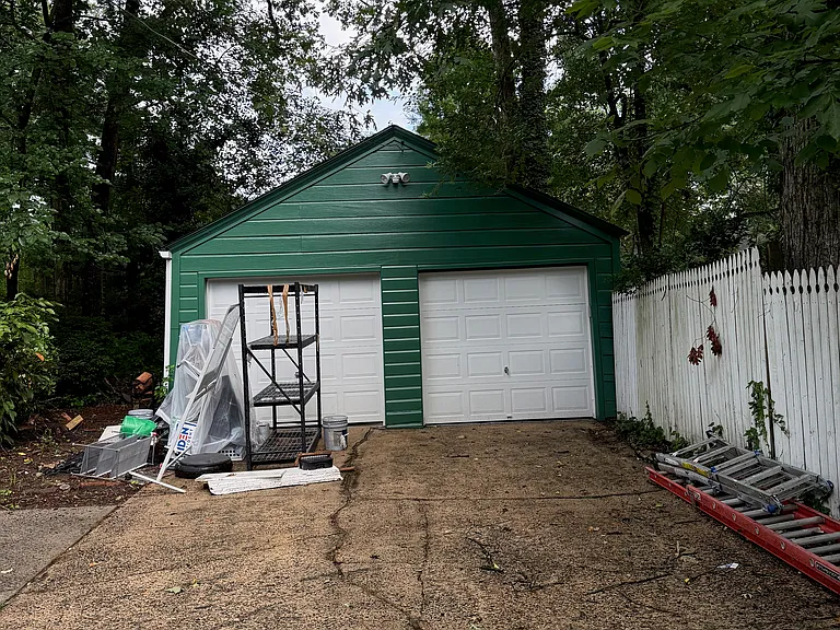 Wired Detached Two Car Garage