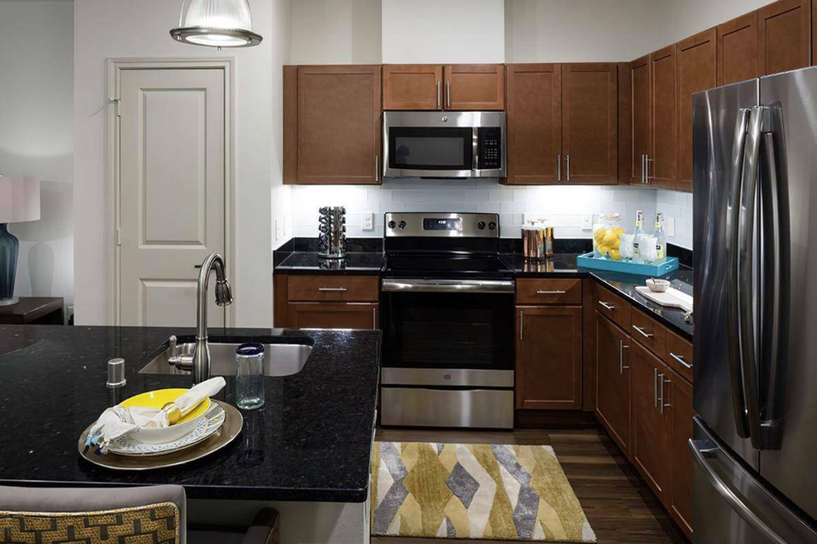 Sleek Kitchen with Stainless Steel Appliances
