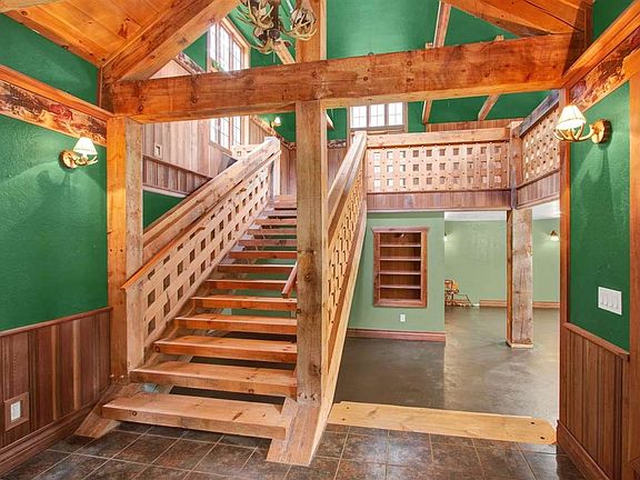 Stairs to huge loft.