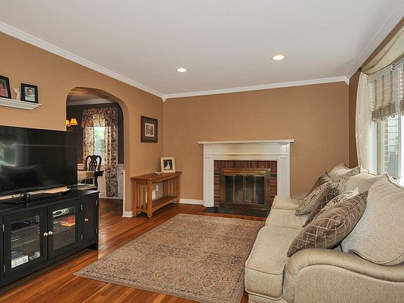 Living Room with Wood Burning FIreplace