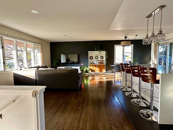 Recently refinished hardwood floors