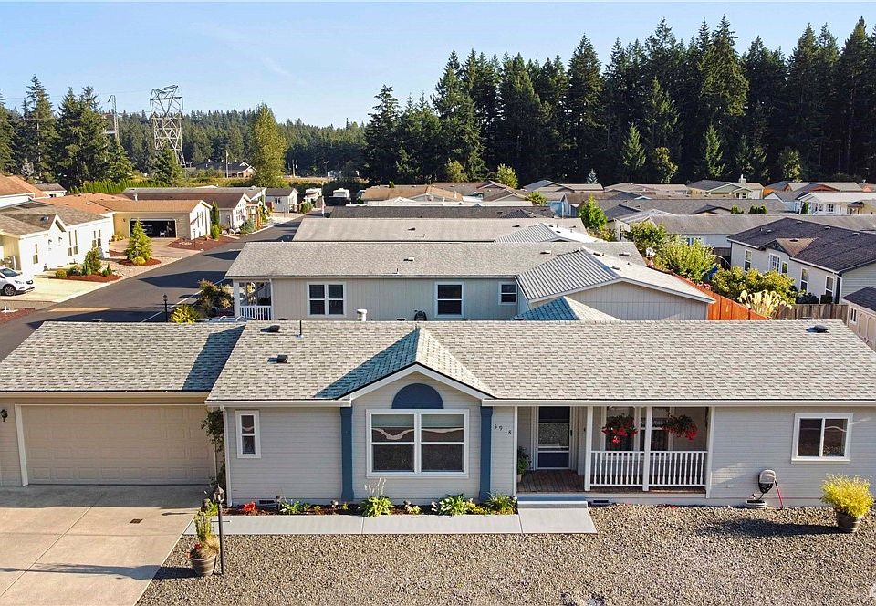 Easy maintenance yard and covered front porch. 