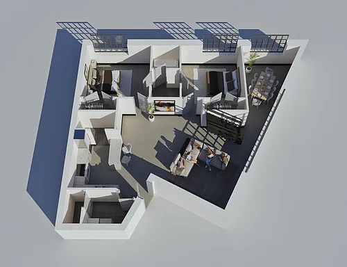 Floor plan Standard Loft - 4 BDR, 2 BTH | ONE LEFT