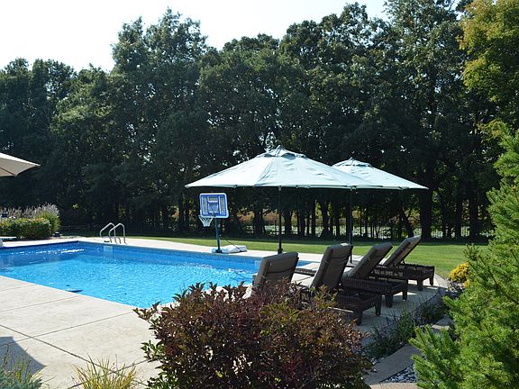 Backyard  pool w/ pond views