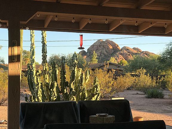 Papago view, back patio