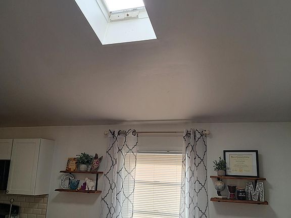 Skylight in living area