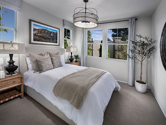 Bedroom in the 3218 floorplan at a Meritage Homes community in Temecula, CA.