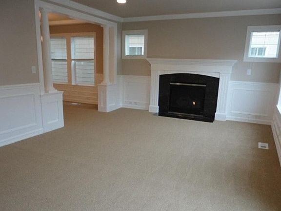 Living room, gas fireplace