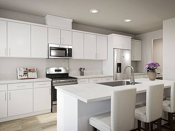 ParkerOne Plan 1 Kitchen Area Digital Rendering