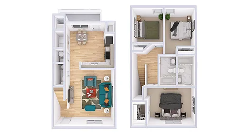 Floor plan Peach Leaf - Townhome