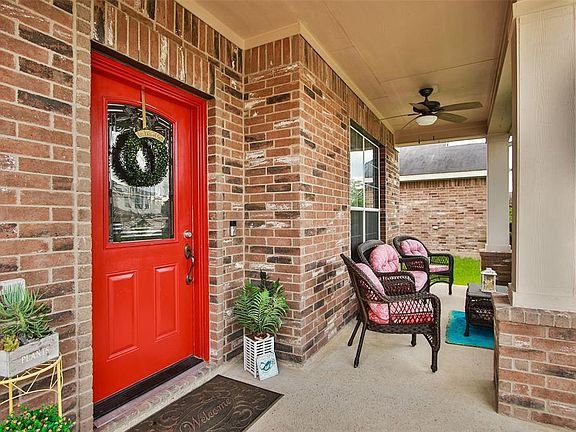Relax Under Your Covered Porch With Ceiling Fan. Know Who's At The Door With Your Ring!