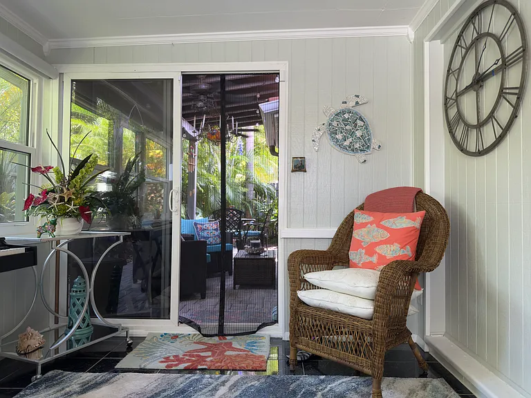 Sunroom to back patio