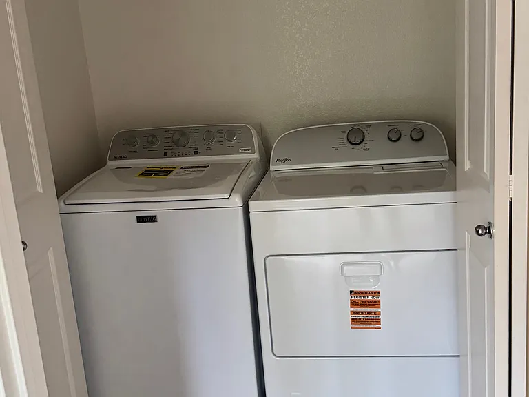 In-unit washer and dryer