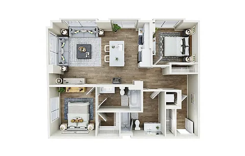 Floor plan 2X2 - D9