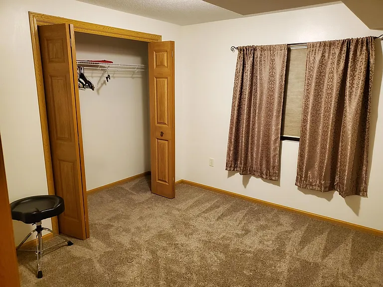 Lower Level Bedroom and Closet with Egress Window