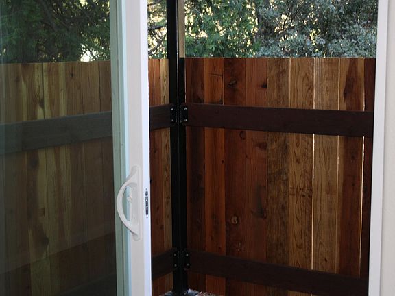 Enclosed patio for privacy