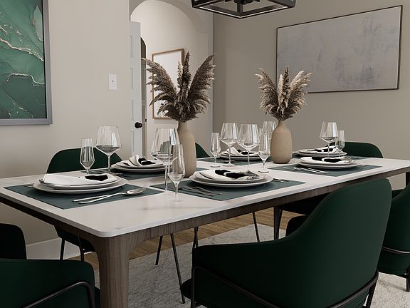 Dining - virtually staged rendering. Features may vary.