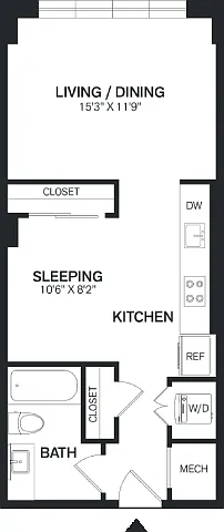 Floor plan Studio-S3