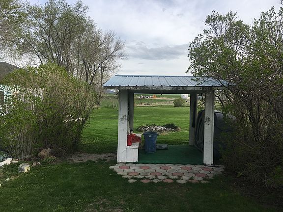 Gazebo and fireplace