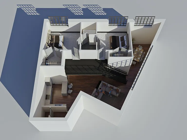Standard 4 Bedroom, 2 Bathroom Mezzanine Floor Standard 4 Bedroom, 2 Bathroom Mezzanine Floor