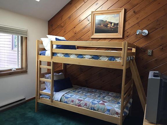 Bunk beds in sunroom