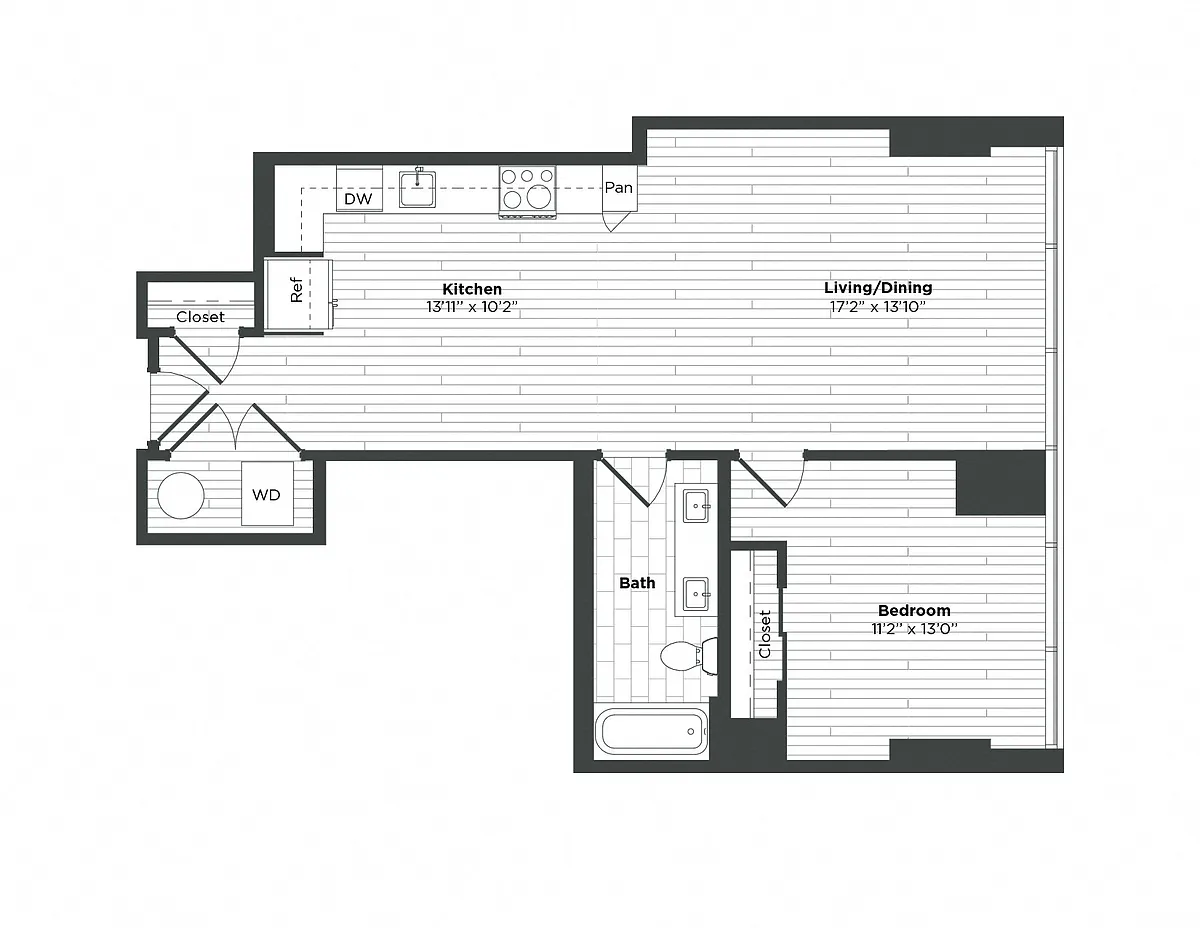 Floor plan 1H