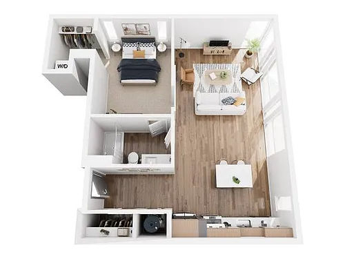 Floor plan 1B-5