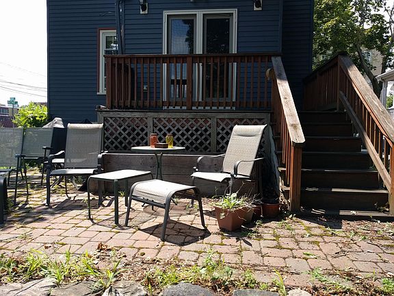 Rear patio and deck