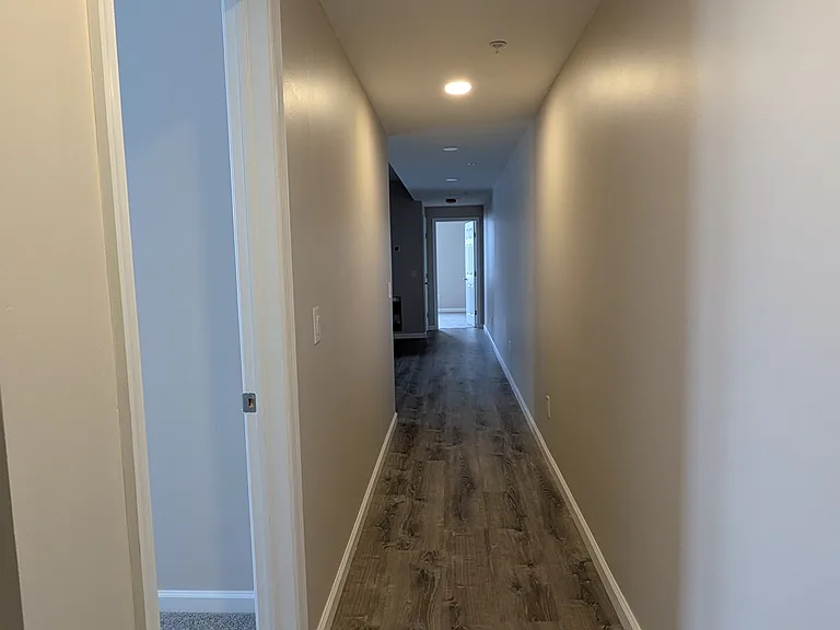 Bedroom 1 is right off the hallway when you come up the stairs