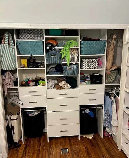 Closets have upgraded organizational systems