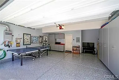 Finished garage with Epoxy floors