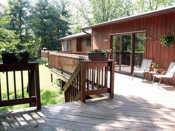 View of spacious decks