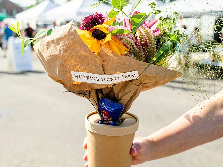 Montgomery Ohio Farmer's Market fresh flowers