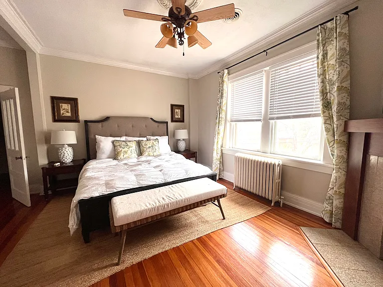 Primary bedroom, king bed