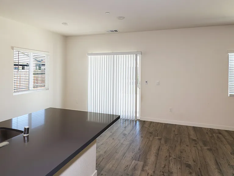 Dining area just off the kitchen.