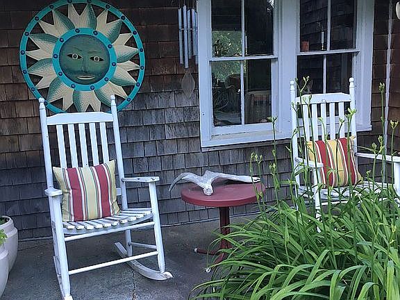 Front Porch Gray Shingles