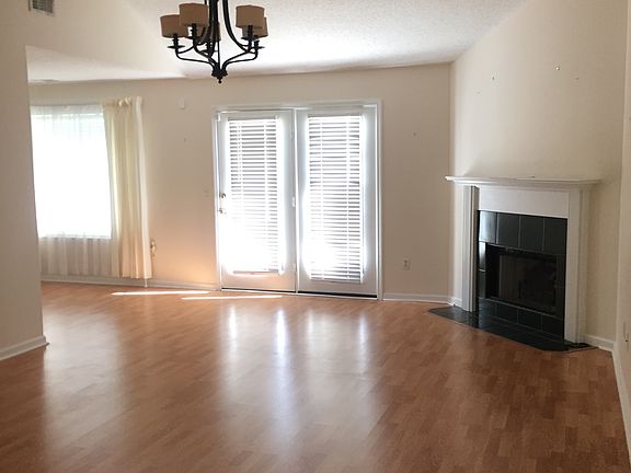 Living room with fireplace