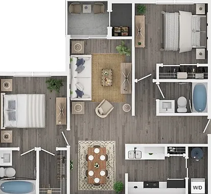 Two Bedroom Two Bath Floor Plan Two Bedroom Two Bath Floor Plan