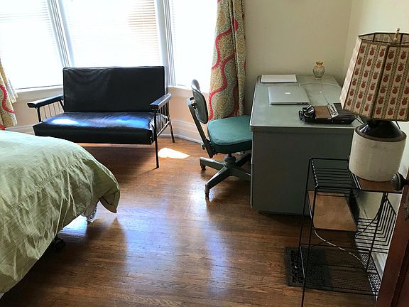 1st Bedroom features Hardwood, Bay Windows, , and mid centur