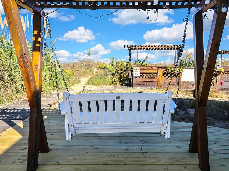 Beachfront swing