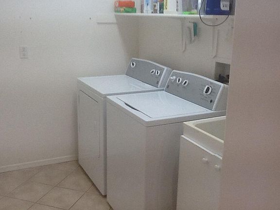 Newer washer and dryer with sink