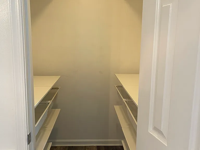 Master bedroom walking closet