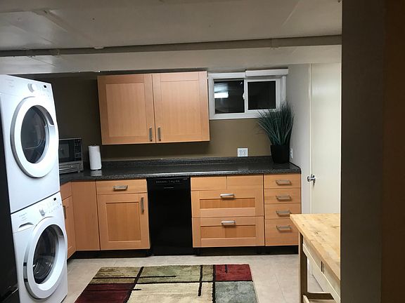Kitchen and laundry room