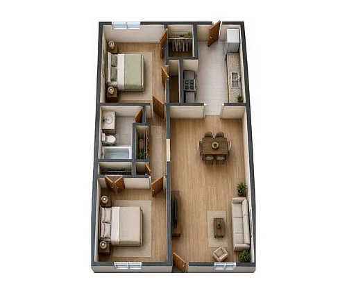 Floor plan B3